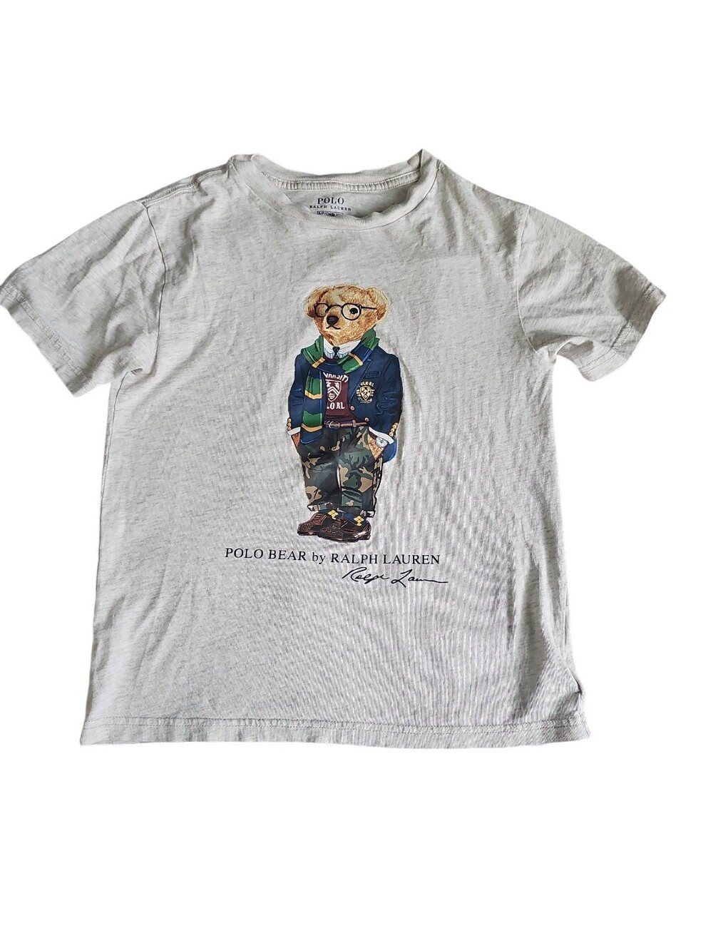 Polo Ralph Lauren Kids Boys Preppy Bear Short Sleeve T-Shirt Small